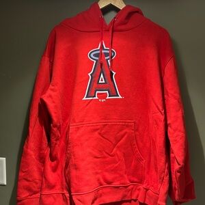Fanatics Mike Trout Los Angeles Angels Red Pullover Hoodie Great Condition szXXL